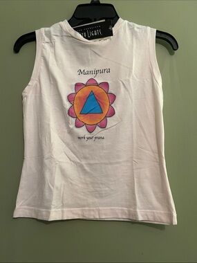 NWT City Lights Yogilates Women’s Manipura Graphic Tank Top - Light Pink Size S